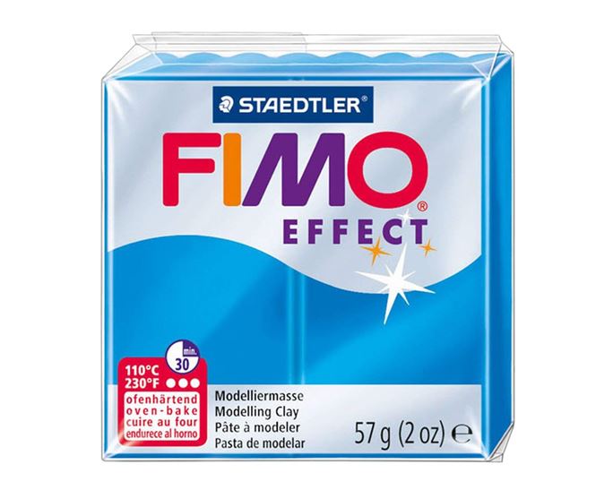 FIMO EFFECT 57g ΜΠΛΕ TRANSLUCENT (ΔΙΑΦΑΝΟ) 8020-374