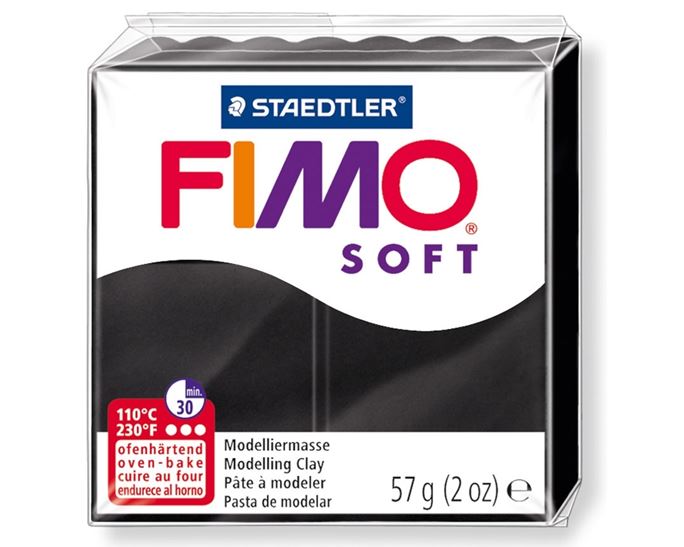 FIMO SOFT 57g BLACK 8020-9