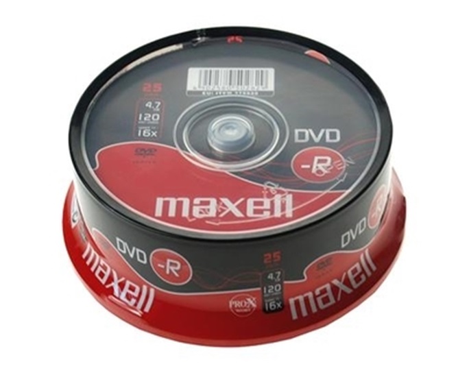 DVD-R 4,7GB 16X ΚΟΡΙΝΑ 25 MAXELL