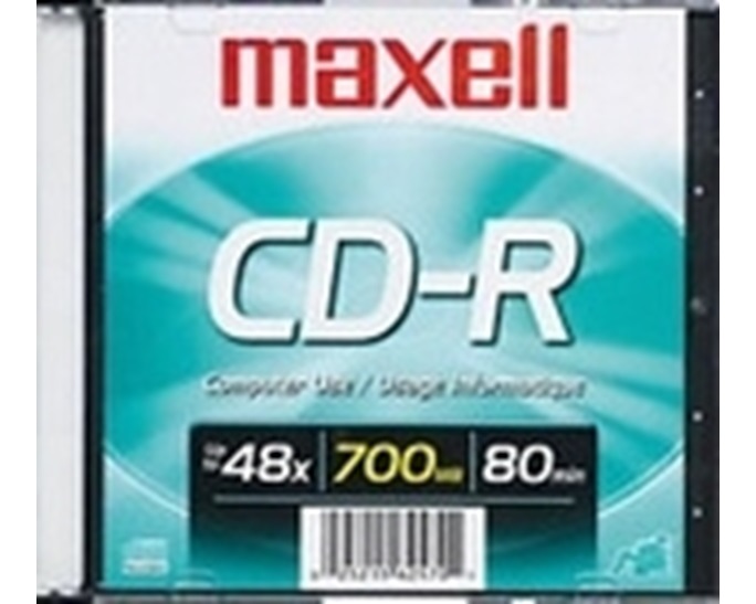 CD-R 80 52X 700MB SLIM CASE MAXELL