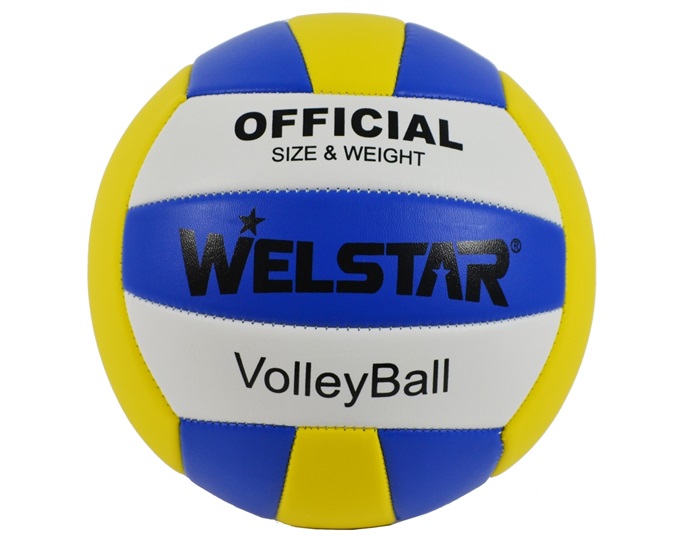 WELSTAR ΜΠΑΛΑ VOLLEY No05 SOFT TOUCH BLUE/YELLOW