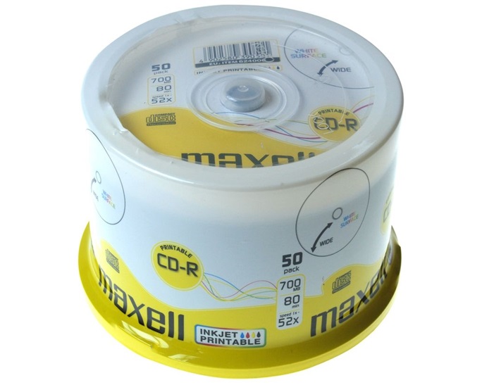 CD-R 700MB 52X PRINTABLE ΚΟΡΙΝΑ 50 MAXELL