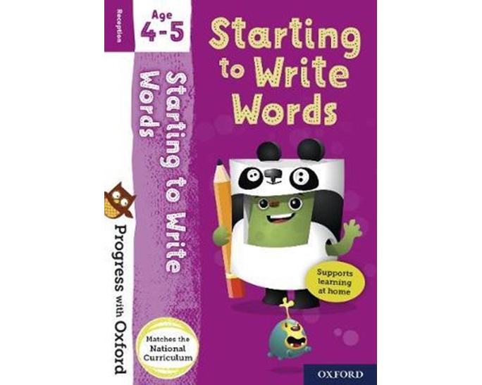 WRITING WORDS AGE 4-5 BK/STICKER