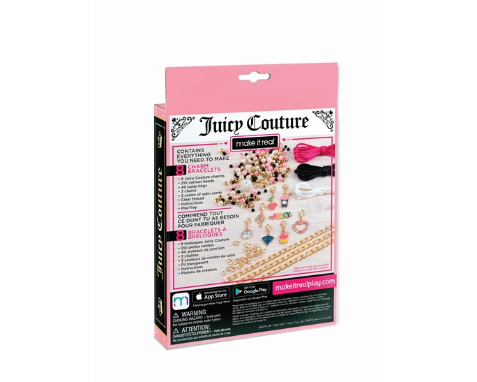 MAKE IT REAL - JUICY COUTURE PINK AND PRECIOUS BRACELETS 4432