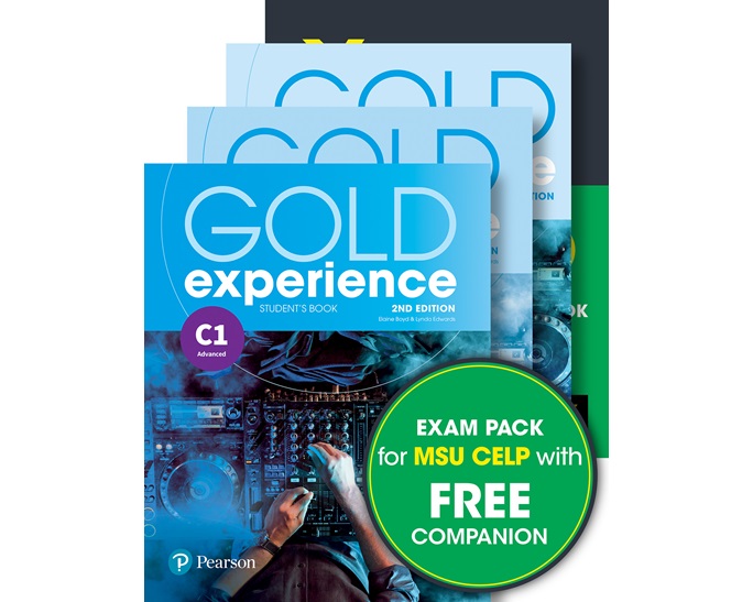 EXAM PACK MSU CELP: GOLD EXPERIENCE C1 SB WITH APP + WB + COMPANION + YORK PRACTICE TEST FOR MSU CELP
