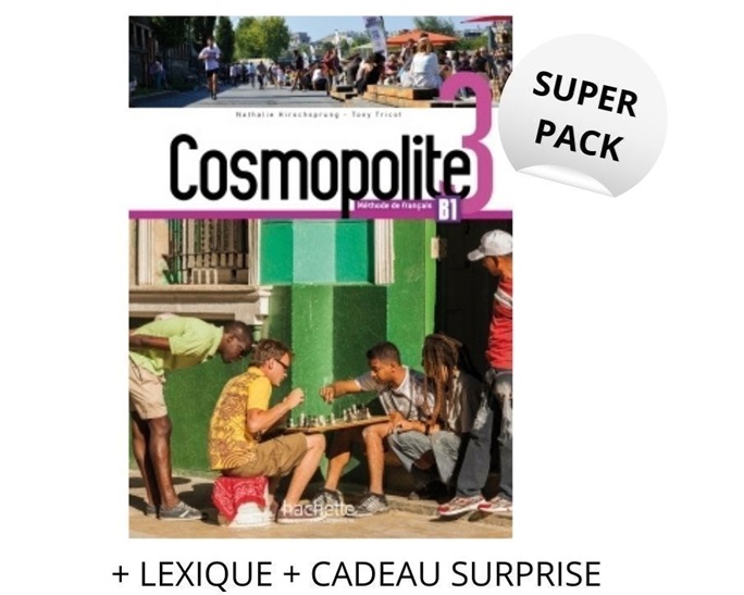 COSMOPOLITE 3 PACK (LIVRE + LEXIQUE + CADEAU SURPRISE)