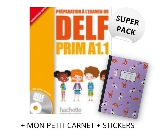DELF PRIM A1.1 SUPER PACK (+ MON PETIT CARNET + STICKERS)